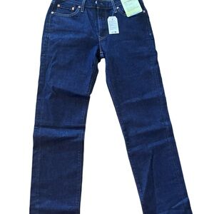 Levi's Women's Dark Blue Straight Leg Jeans